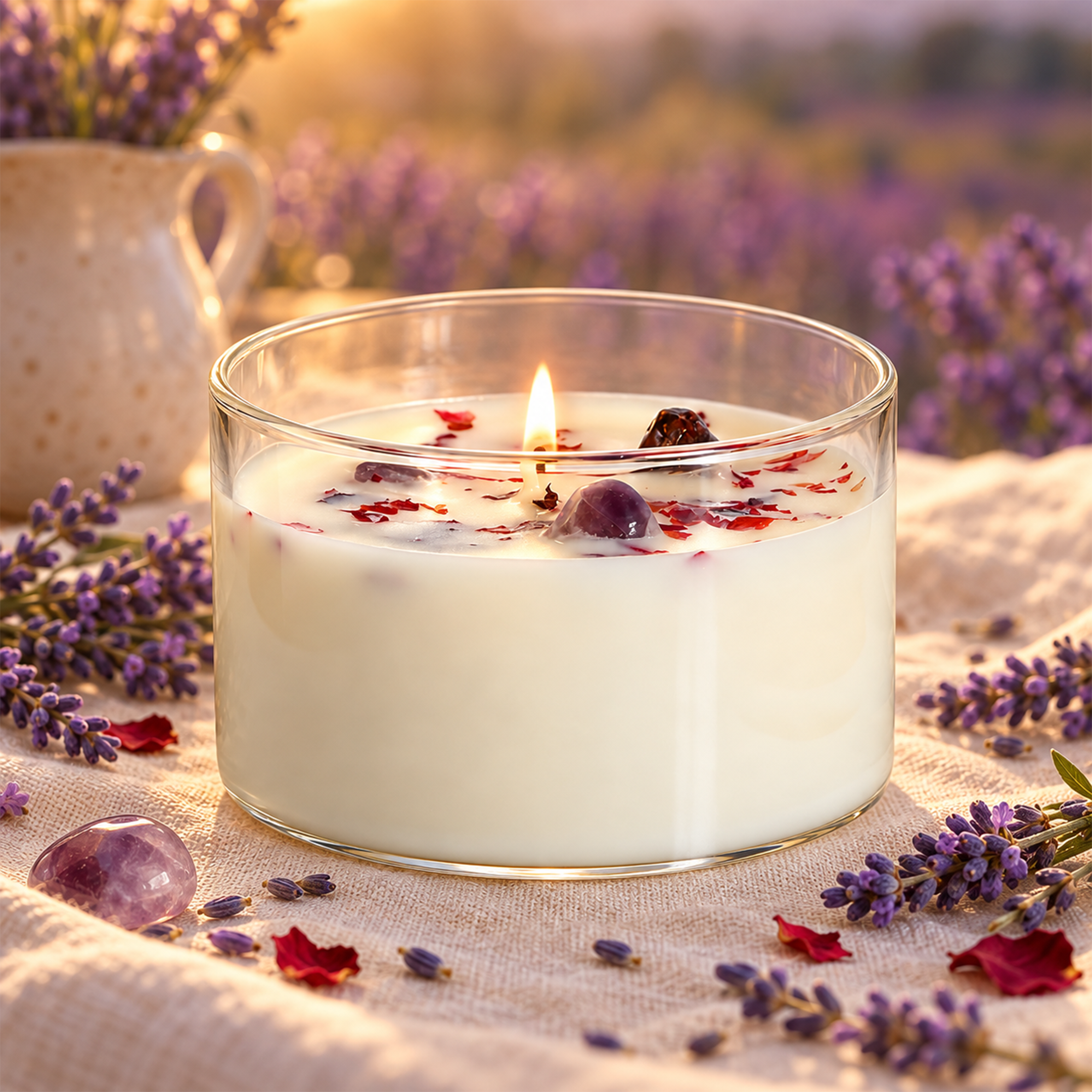 Lavender Candle for Calm and Cosy Evenings